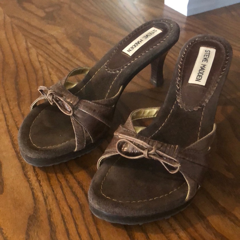 Steve Madden leather sandals size 5 1/2